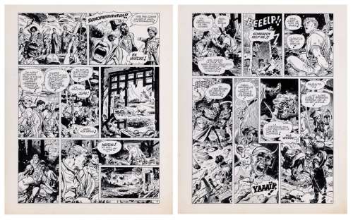 Parras | Les Inoxydables, planches n°3 et 4 à l’encre de… | AZ auction