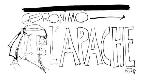 Giraud | Blueberry. GERONIMO L’APACHE. Illustration de couverture pour le | Coutau Bégarie