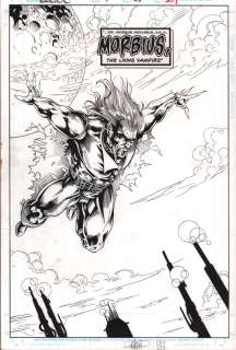 Doug Wheatley, Steve Moncuse - Blade: the Vampire Hunter #7 P.21 - Morbius Splash - Signed - 1995