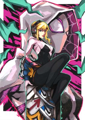 Ben Qwek - Gwen Stacey A3 OA by Ben Qwek