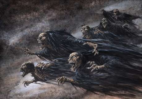Bernie Wrightson original cover painting of "Furies" for the later special edition of Dark Forces. | Profiles in History