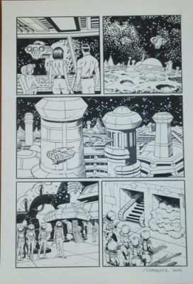 ROCKET GIRLS #1 Original Don Marquez art, Page 7, Signed, published, Sci Fi 2015 | eBay US