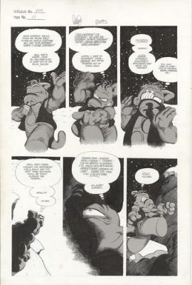 CEREBUS No. 200, Page 17 - Original art 11x17 signed by Dave Sim & Gerhard