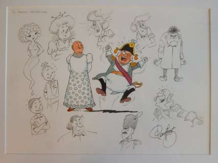 Geerts, Paul | Tekening van Willy Vandersteen en Suske en Wiske  - De Mooie Millirem | Catawiki