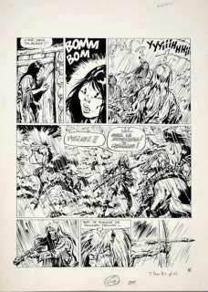 BUDDY LONGWAY. L’ENNEMI. Encre de Chine pour la planche 15 de cet album publié en... | Coutau Bégarie