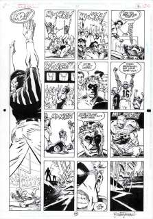 Mark Badger, Romeo Tanghal | Green Lantern #37 P.16 - Guy Wins the Big Game - Signed Issue 37 Page 16 | Anthony’s Comic Book Art