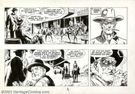 Russ Heath-Original Art Comic Strip Art "Jonah Hex" (No Publisher, undated). This is a piece from a - | Heritage