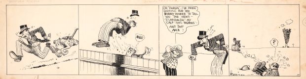 George Herriman | Baron Bean daily strip | Galerie Laqua