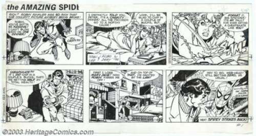 Floro Dery - Original Comic Strip Art for Amazing Spider-Man Sunday Group (Marvel, 1984-88). A nice lot of 10 - | Heritage