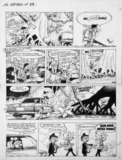 FOURNIER Jean Claude  - Spirou et Fantasio  - Planche 16 de l’album Kodo le Tyran [...] | Vermot et Associés
