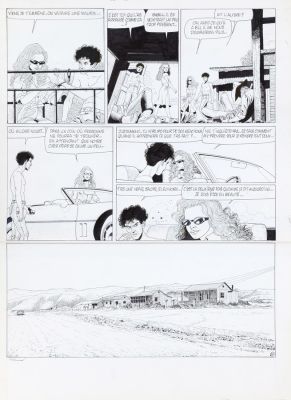 Renaud | Lot 115 - Santiag, planche n°37 à l’encre de Chine de… | AZ auction