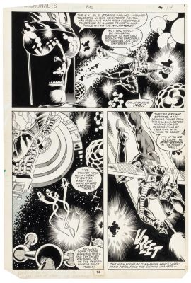 Original Art * PAT BRODERICK * MICRONAUTS No. 26, Page 14 * Tiny Titan vs Tentacled Terrors | PBA Galleries