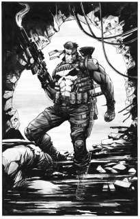 Brian Thies - The Punisher Illustration Page Commission