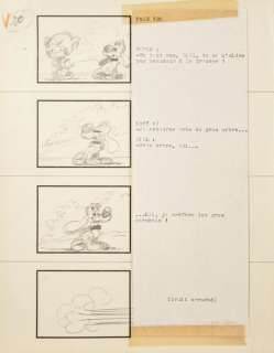 ROBA. "Boule et Bill"  Mine de plomb pour un story board. Story board réalisé, par [...] | Arthema Auction