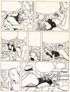 MILO MANARA Le Parfum de l’invisible, Albin Michel 1986 Planche originale n° 48,... | Daniel Maghen Enchères