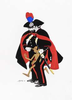 Gattia Alarico - "Pinocchio e i Carabinieri", 1986