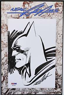 "Batman" Neil Adams Original Signed Drawing, W. PSA Cert | University Archives