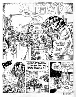 Julien/cdm. (Julien Solé. Né En 1971) - JULIEN/CDM. Â« Cosmik Roger Â». Encre de Chine noire pour…