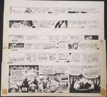 Kubert & Moore Lot of (6) Original Dailies | Weiss Auctions