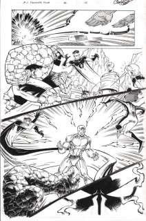 Cory Hamscher - Marvel Adventures Fantastic Four #26 P.12 - Silver Surfer Escapes Fantastic Four - Signed - 2007