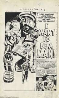 Jack Kirby - Original Art for Alarming Tales # 2, Complete 5-page Story, "I Want to be a Man" (Harvey, - | Heritage