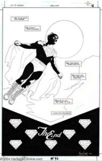 J.H. Williams III and Mick Gray - Original Art Splash Page for Son of Superman Graphic Novel, page 96 (DC, 2000). - | Heritage