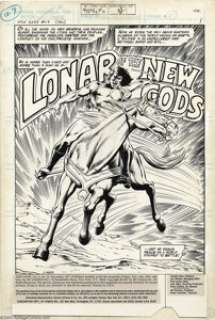 Rich Buckler and Bob McLeod - New Gods #15 Splash Page Original Art (DC, 1977). Rich Buckler presents this rousing - | Heritage