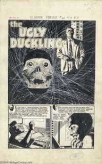 Manny Stallman and John Giunta - Chamber of Chills #22, Complete 5-page Story, "The Ugly Ducking" - | Heritage
