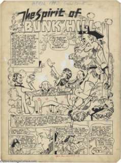 Sam Glanzman - Green Hornet Comics #12 Complete 6-page Story "The Spirit of Bunk Hill" Original Art - | Heritage