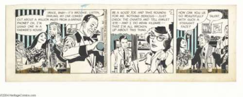 Ken Bald - Dr. Kildare Daily Comic Strip Original Art, dated 6-30-64 (King Features Syndicate, 1964). Brookie lies - | Heritage
