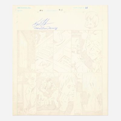 Lot 132 - Keith Giffen, Ambush Bug #3 Story Page 21 Unpublished Original Art (DC, Comics, 1985) | Landry Pop Auctions