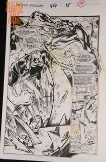 Mark Bagley Larry Mahlstedt - Amazing Spider-Man 407 P.15 Splash (Marvel, 1996) Sandman
