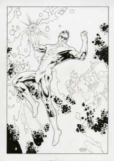 Michael Bair | Michael Bair Green Lantern Pinup | Big Wow Art