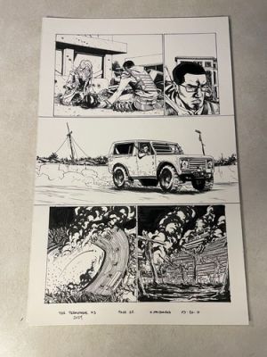 TERMINATOR 2029 #3 original comic art ATTACK john connor mourn DEATH PAIGE | eBay US (Buy It Now)