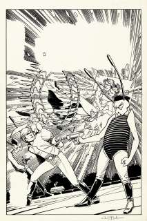 Cynthia Martin, Steve Leialoha - Star Wars #104 Cover (Luke Skywalker Battles the Hiromi Insects As the Zeltrons Smash a Chandelier!) 1985