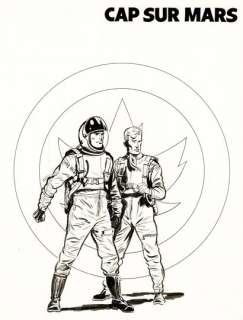 Albert WEINBERG - lot 513 - Dan Cooper, Cap sur Mars, couverture originale Ã …