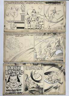 Clarence Gray Brick Bradford Sunday Comic Strip