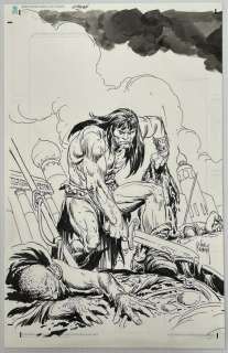 2008 Conan the Cimmerian #1 Cover Art, Joe Kubert | Weiss Auctions