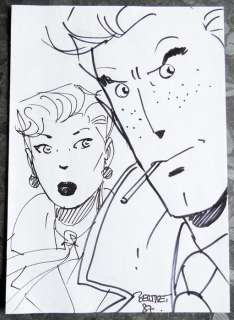 Berthet, Philippe - Dessin original au feutre fin - Le Privé d’Hollywood - (1987) | Catawiki