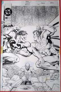 Dan Jurgens / Brett Breeding - Superman #88 Cover (dots are zipatone) 1994