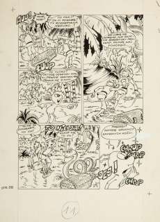 Szarlota Pawel (1947 - 2018) | Szarlota Pawel (1947 - 2018) | "Skarb Kapitana Melby", z serii Jonka, Jonek i Kleks, plansza nr 6, 1974 | Desa Unicum