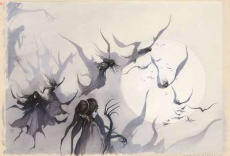 Pascal CROCI (né en ... - Lot 51 - Dracula - Le prince Valaque Encres de couleur sur papier. Signé...