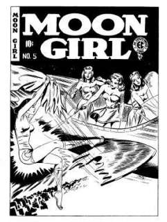 185: Sheldon Moldoff Moon Girl #5 cover 1948 | Russ Cochran