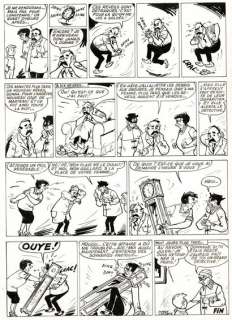 Pierre LACROIX - lot 320 - Bibi Fricotin, planche originale Ã  l‘encre de chine.…