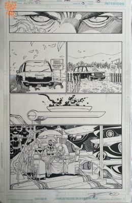 John Romita Jr. Danny Miki | All-Star Batman 3 Pg 13 (Dc, 2016) World Famous Batcave, 1 Mile | Will’s Comic Art Page