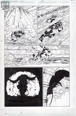 John Romita Jr | Punisher Dark Reign 1 Page 10 | Panel Page Art