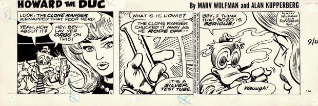 Alan Kupperberg | Howard the Duck Daily Comic Strip 9-12-1978 (Howard in All 3 Panels with Beverly in 2!) | Romitaman