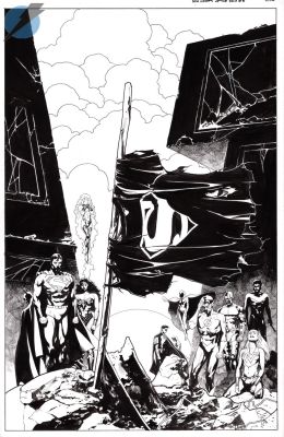 Ryan Sook | New History of the Dcu Issue 3 Page Cover | Felix Comic Art