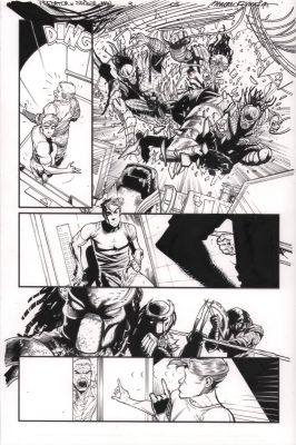 Jay Leisten | Predator Vs Spider-Man #3 P.3 - Predators Drop in on Peter & Jameson - 2025 | Anthony’s Comic Book Art