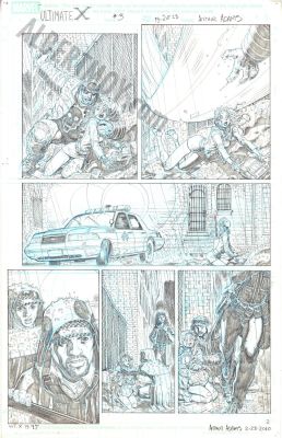 Arthur Adams | Ultimate X Issue 3 Page 2 | Albert Moy